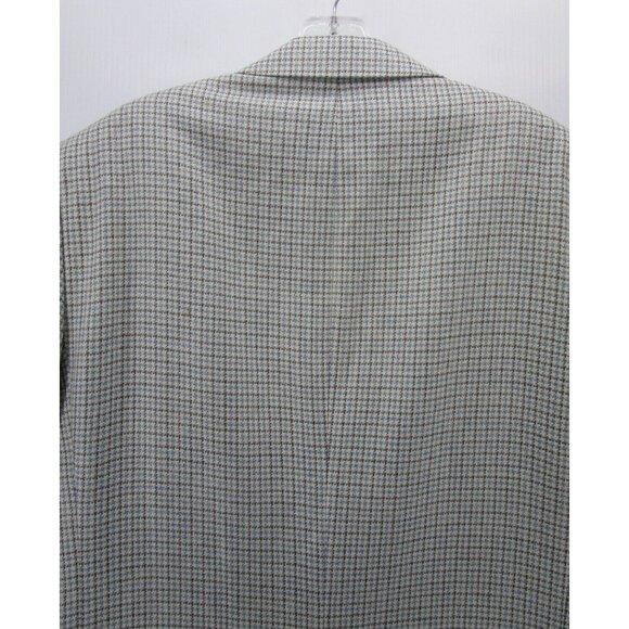 Jos A Bank Sport Coat 42 Long Houndstooth Blazer Tweed Jacket Lined - Picture 9 of 13